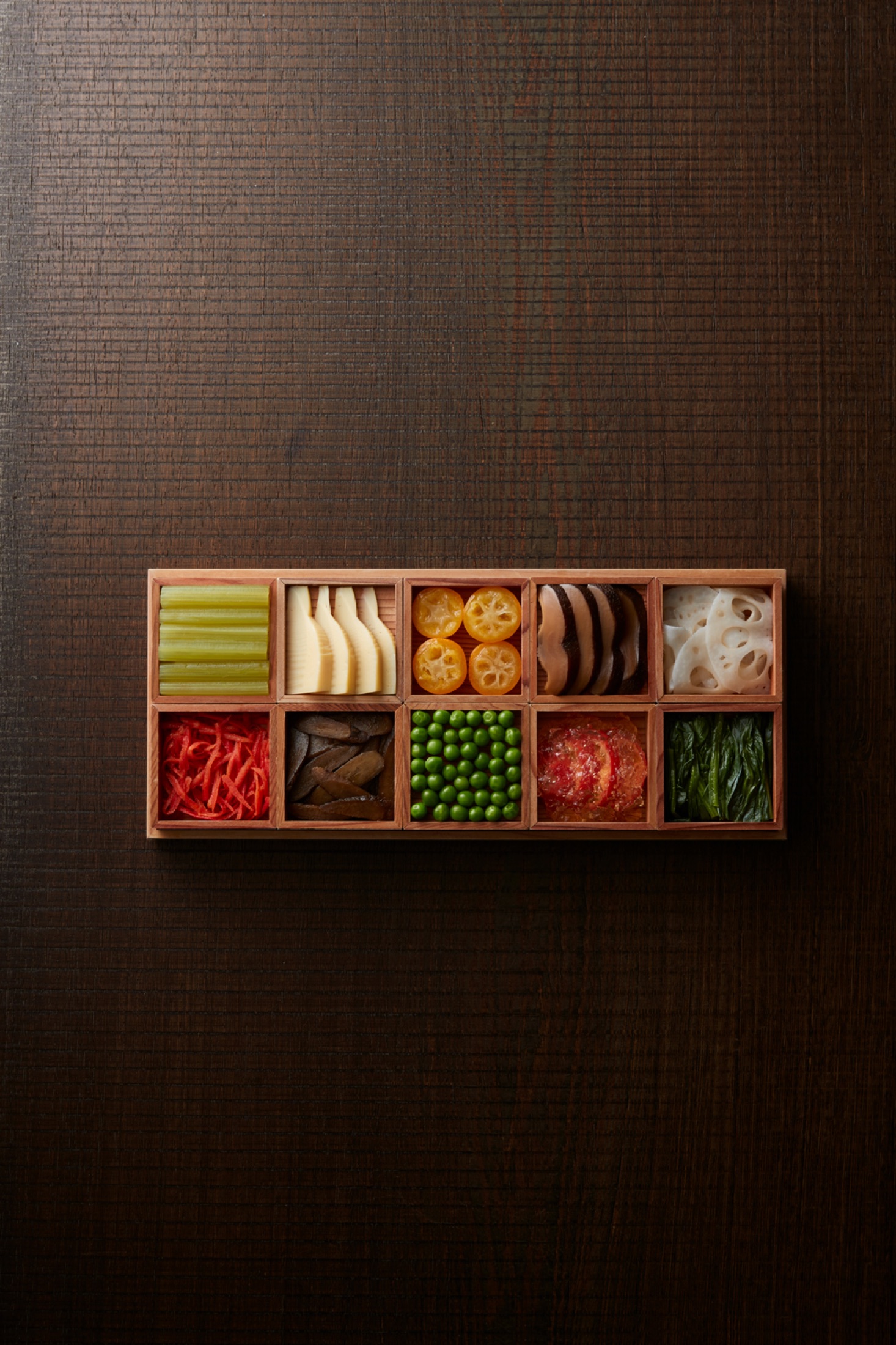 Seasonal produce at Ogata, Paris