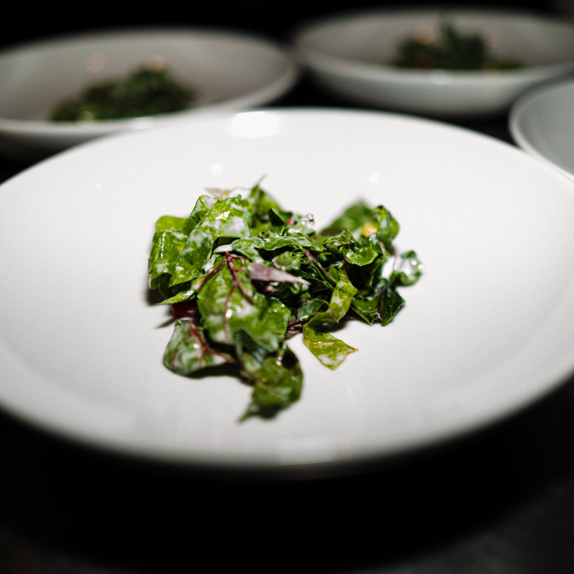 A dressed leaf course
